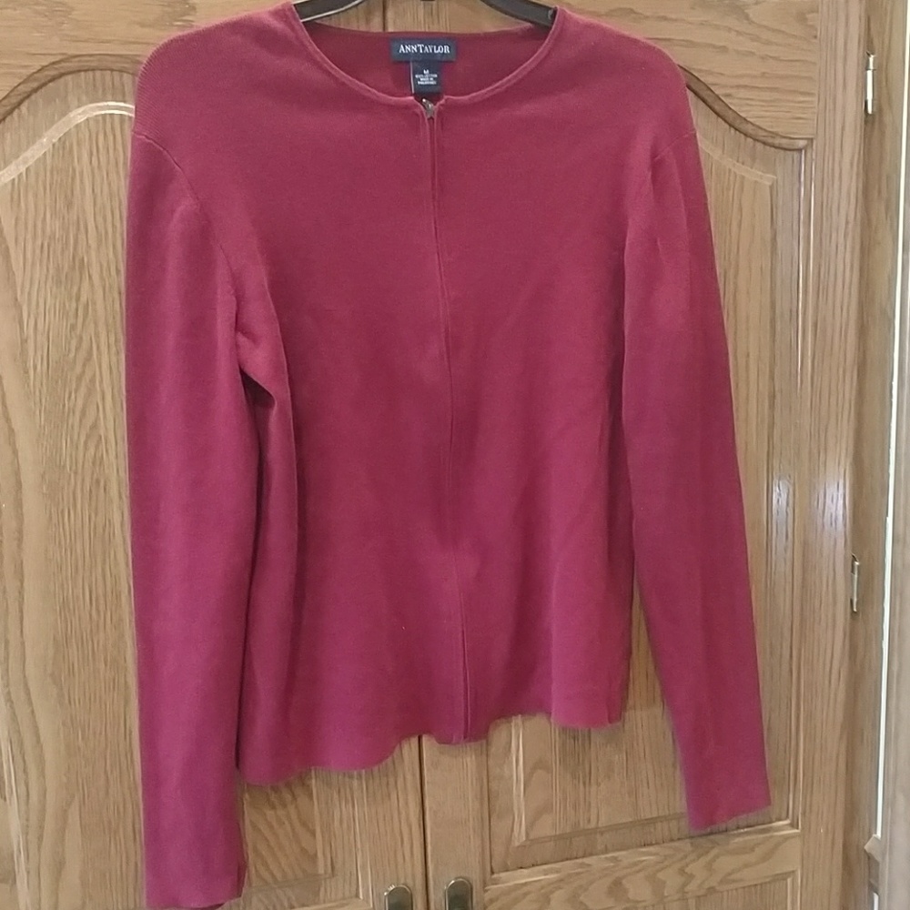 Ann Taylor zippered cardigan